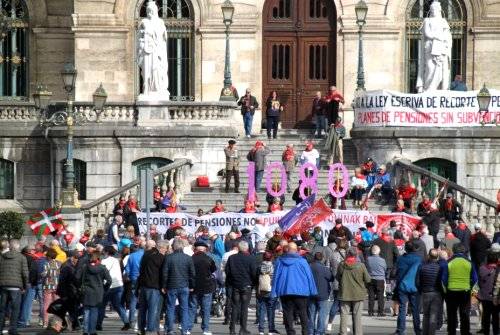 A partir del próximo 13 de marzo, pensionistas vascos harán ayunos para exigir a los gobiernos vasco y navarro complementar una pensión mínima de 1080 euros mensuales en 14 pagas