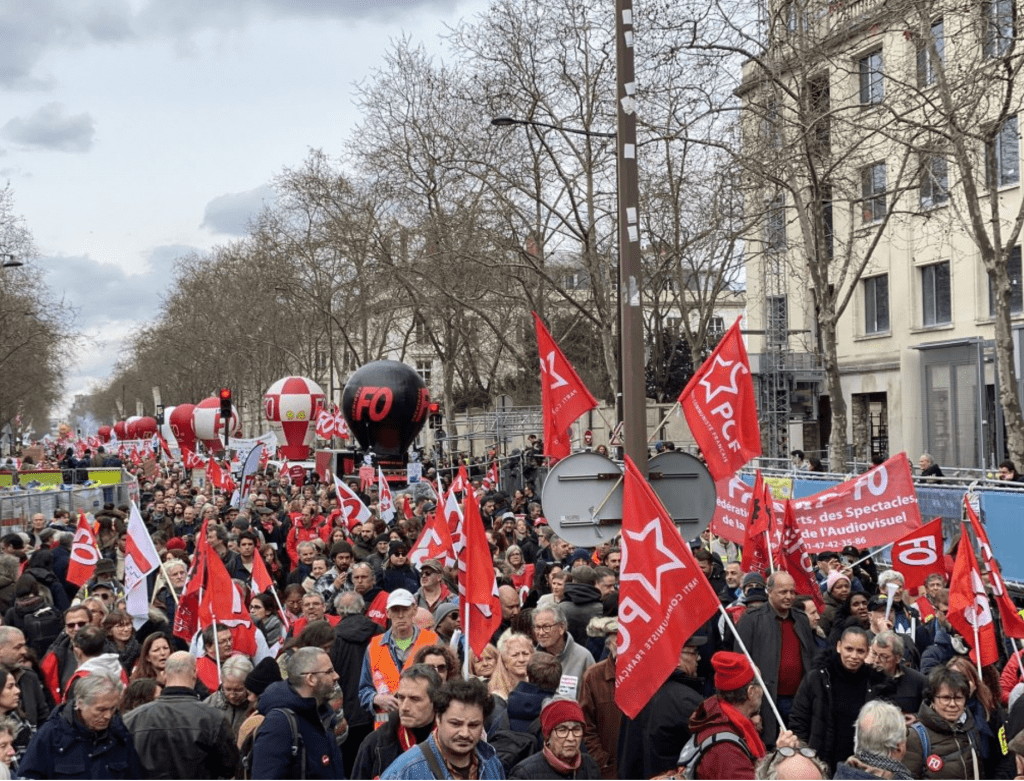 El pueblo francés en pie de guerra: octava jornada de huelga en dos meses contra la reforma de las pensiones