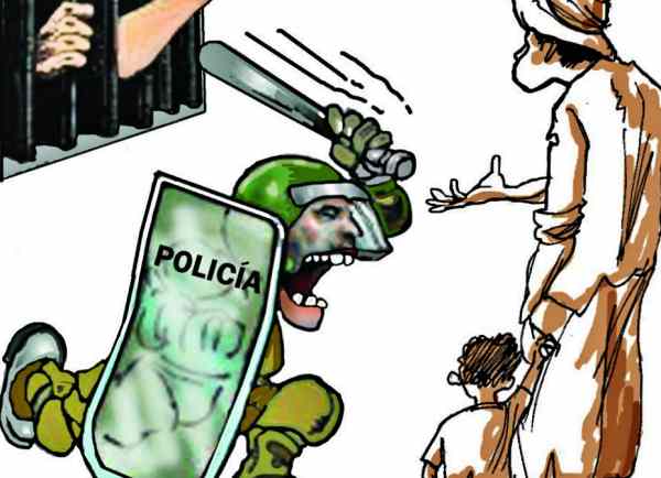 Este gobierno premia la represión y persigue la protesta social