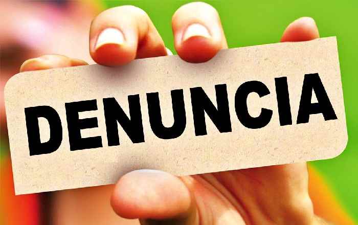 Imágen con la palabra denuncia