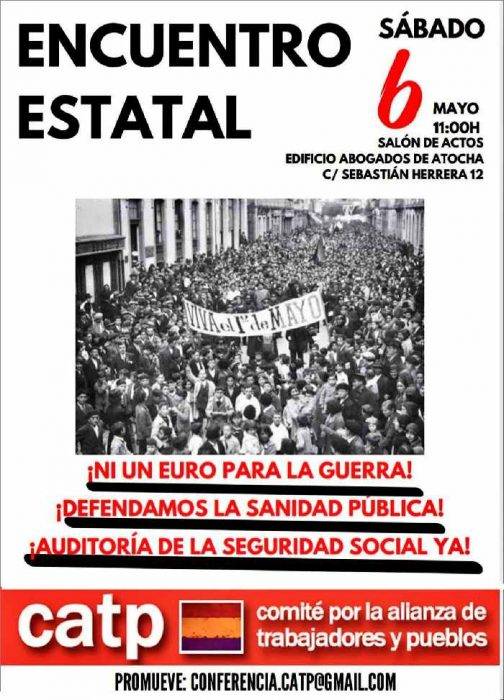 Cartel convocatoria 6 de mayo