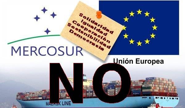 NO al acuerdo de libre comercio entre la UE y Mercosur