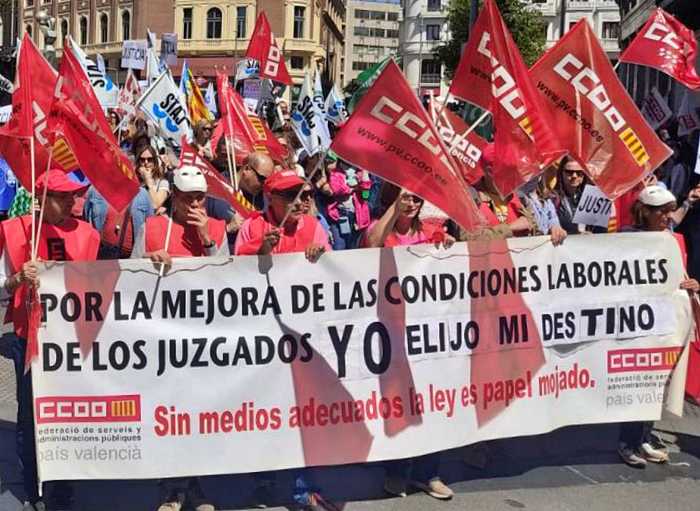 Personal de la Administración de Justicia reanuda sus movilizaciones con una convocatoria de huelga