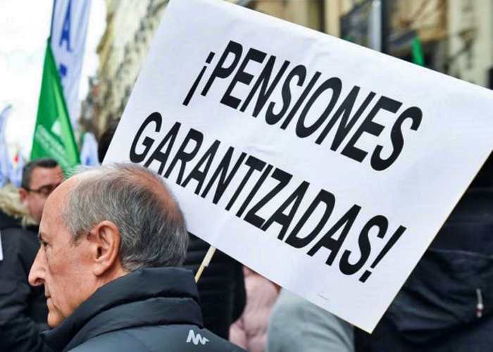 Manifestación en defensa de las pensiones