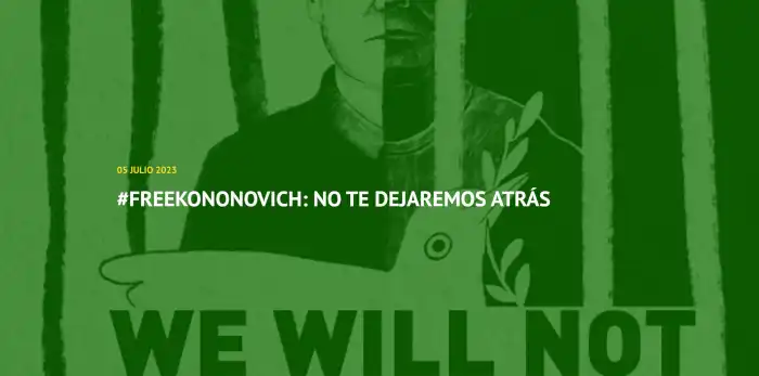Solidaridad con los camaradas Aleksander y Mikhail Kononovich