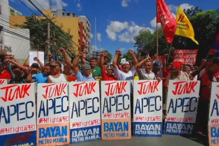 Protesta en Seattle contra el foro de Cooperación Económica Asia-Pacífico (APEC) del 29 de julio