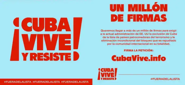 Campaña Cuba Vive y Resiste por Un Millón de Firmas