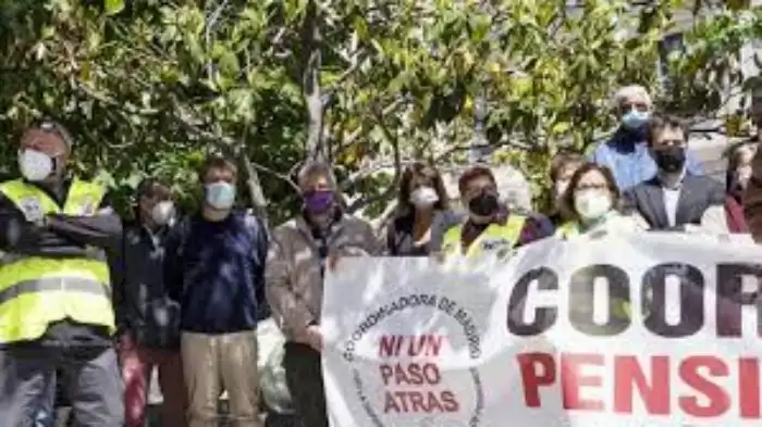Manifestación pensionistas en Madrid
