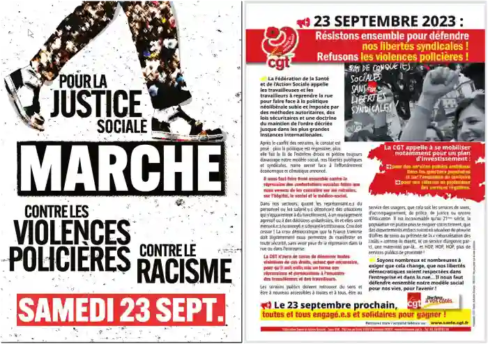Francia marcha por la Justicia Social el 23 de septiembre