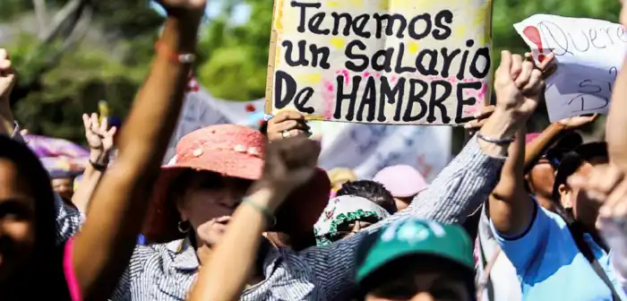 Manifestación profesorado en huelga