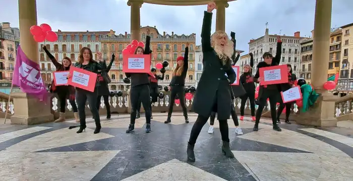 Trabajadoras en huelga de H&M del centro comercial La Morea