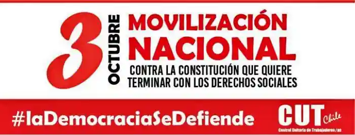 La CUT alerta contra el nuevo proyecto constitucional de Chile