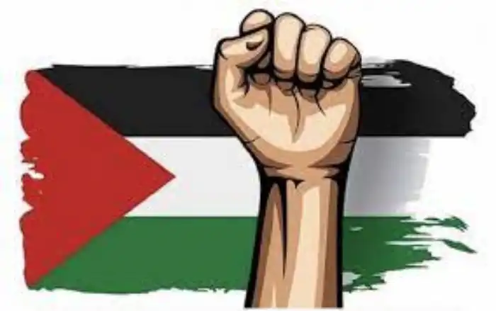 ¡Palestina debe vivir de pie, no de rodillas!