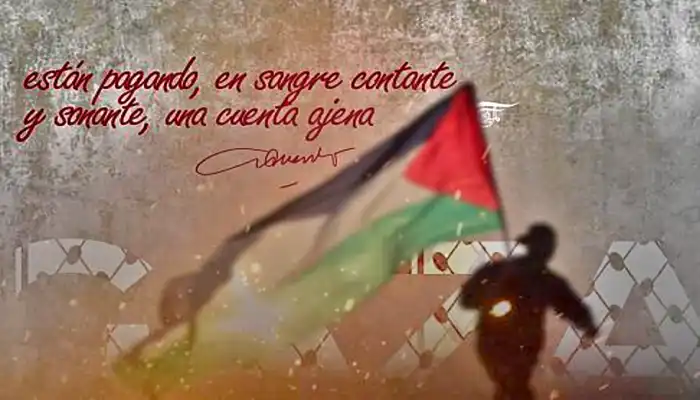 Imagen del articulo de Galeano sobre Palestina