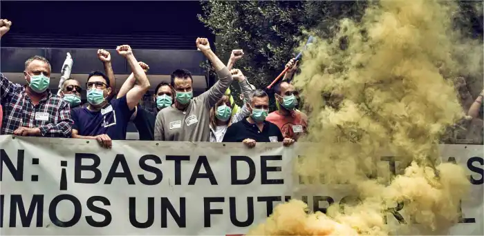 Manifestación trabajadores Nissan
