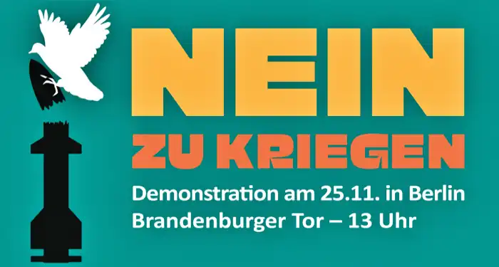 Manifestación en Berlín contra las guerras y el militarismo del gobierno