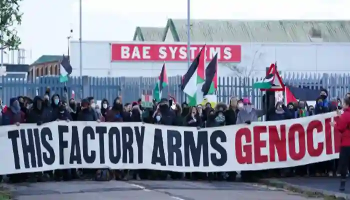Trabajadores de una fábrica de armas en Reino Unido bloquean la entrega a Israel