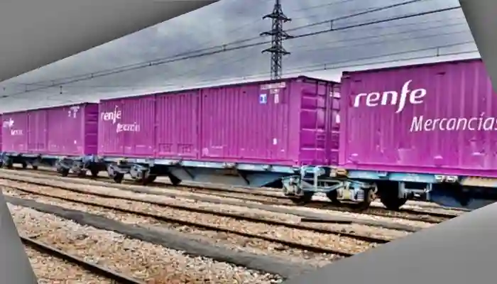 Foto de tren de mercancías de RENFE