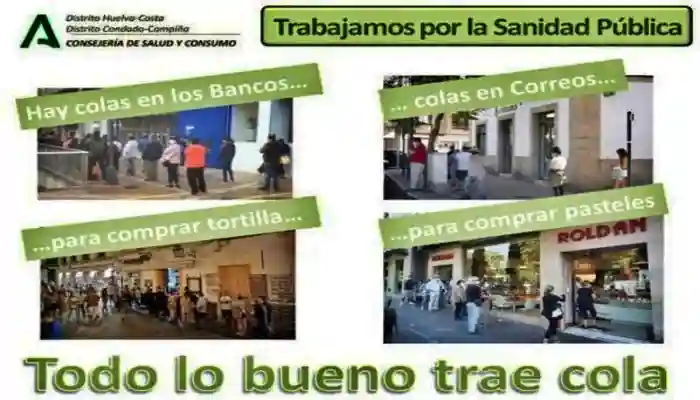 Cartel campaña andaluza contra la sanidad pública