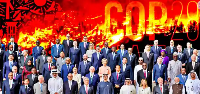 Foto de lideres en la Cumbre de Dubai de 2023