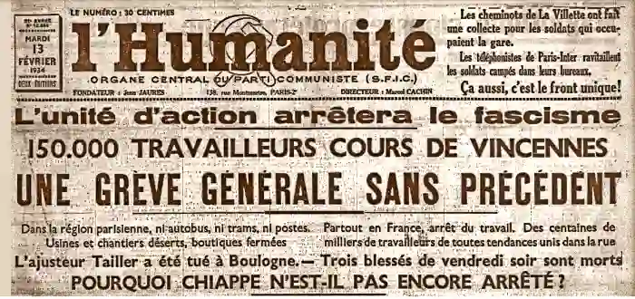 Jornada antifascista en Francia el 10 de Febrero