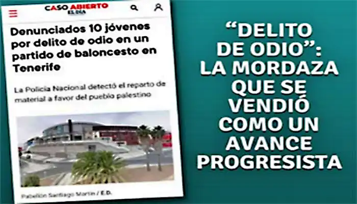 Diez jóvenes multados por apoyar al pueblo palestino en Tenerife