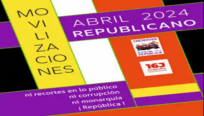 Marcha estatal el 16 junio por la República