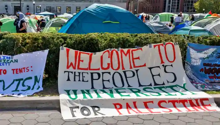 Las protestas de estudiantes por Gaza se extienden por toda Gran Bretaña