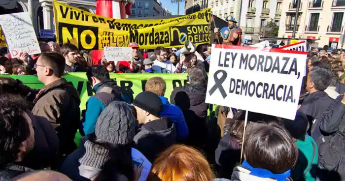 Manifestación contra la ley mordaza y por los derechos sociales