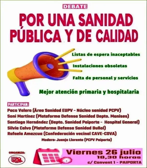 Cartel anunciador del acto