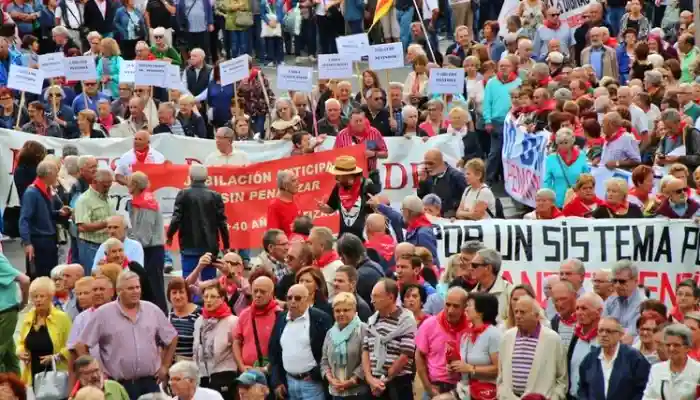 Manifestación de pensionistas por sus derechos