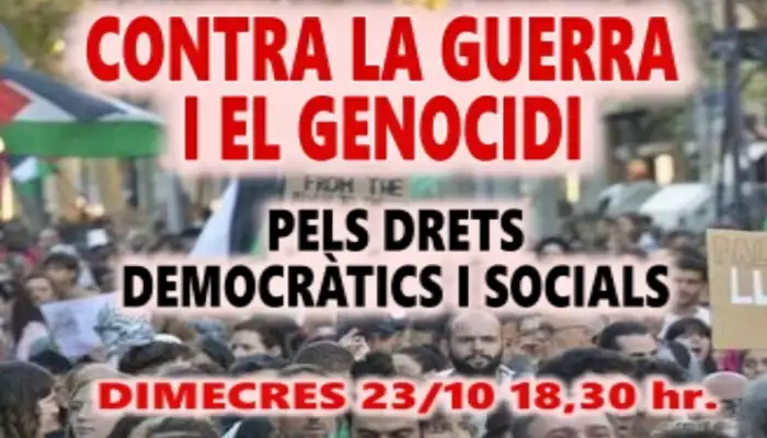 Cartel convocatoria 23 octubre en Valencia