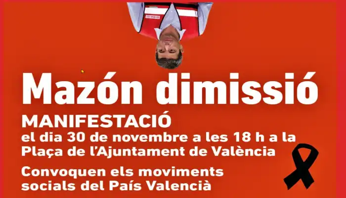 Llamamiento 30 N en el aniversario de la DANA sobre Valencia