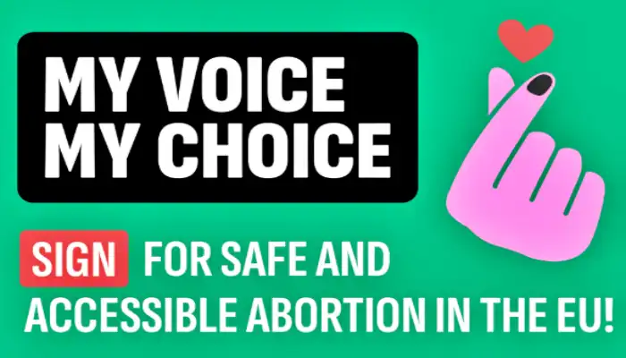 logo de la campaña por el aborto libre en Europa