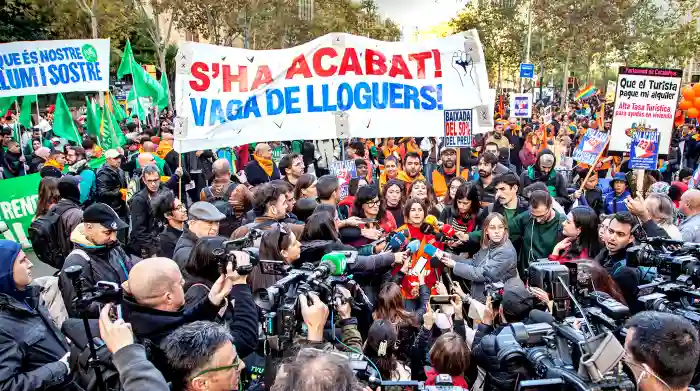 Primeras huelgas de alquileres en Catalunya tras la manifestación del 23 de noviembre.