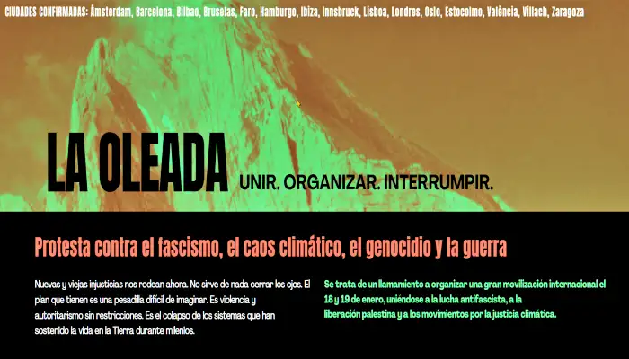 Logo de la campaña Ola internacional por Palestina