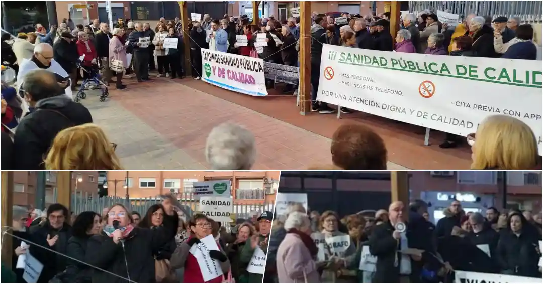 Concentración frente al Hospital de Manises por una atención sanitaria digna y de calidad.