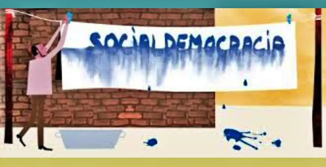 Cartel de la socialdemocracia que se va diluyendo