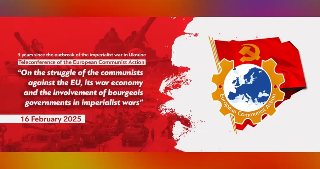 Acción Comunista Europea ante el tercer aniversario de la guerra en Ucrania.