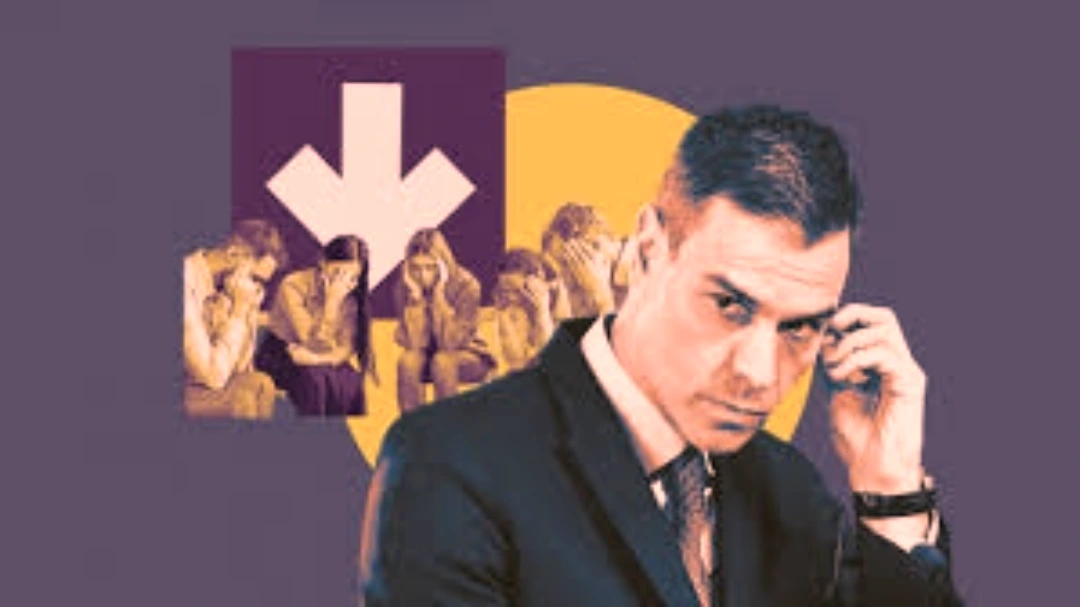 Jovenes deseperados y Pedro Sánchez disimulando