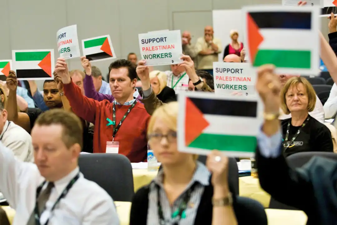 Manifestación trabajadores por Palestina