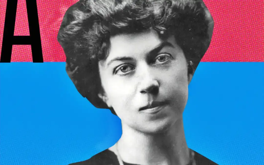Dibujo del artículo original sobre Alexandra Kollontai