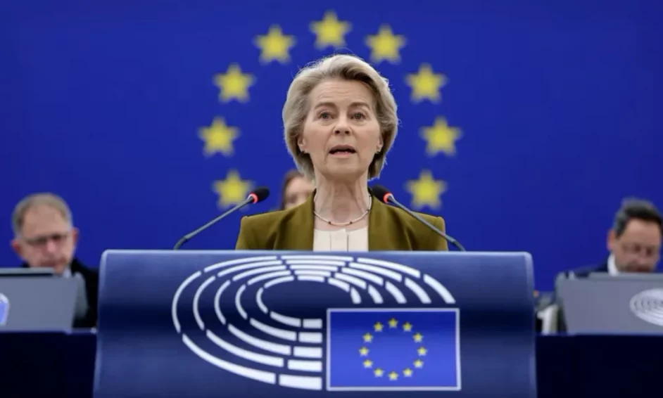 El Parlamento Europeo avala el plan de rearme de la Unión Europea presentado por van der Leyen,