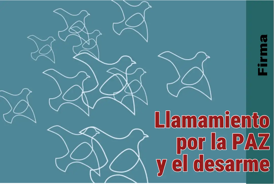 Logo del llamamiento por la Paz y el desarme
