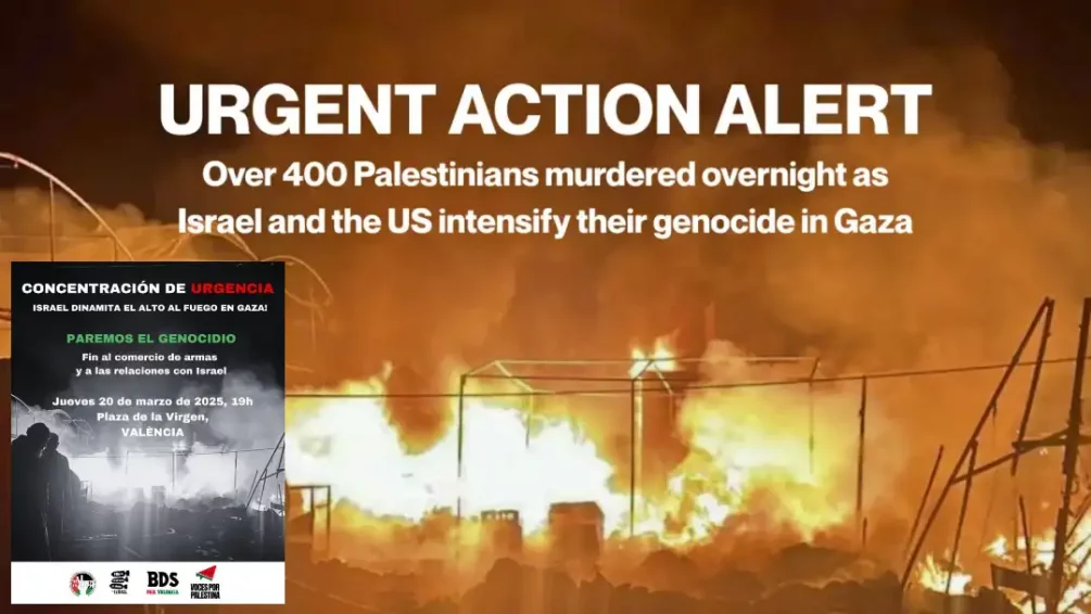 La alianza entre EE.UU. y los sionistas reanuda su bombardeo genocida de Gaza: ahora es el momento de la acción y la resistencia.