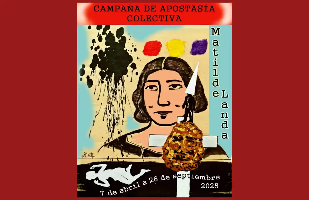 Cartel de la campaña de apostasía colectiva