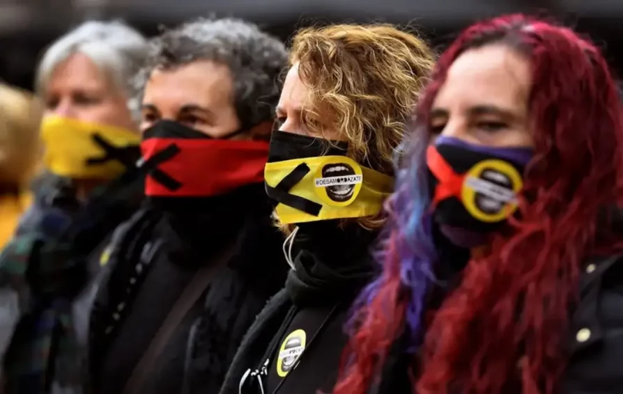 Manifestación contra la reforma de la ley mordaza
