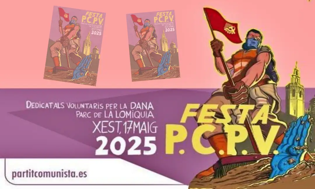 Cartel de la convocatoria de la Fiesta del PCPV