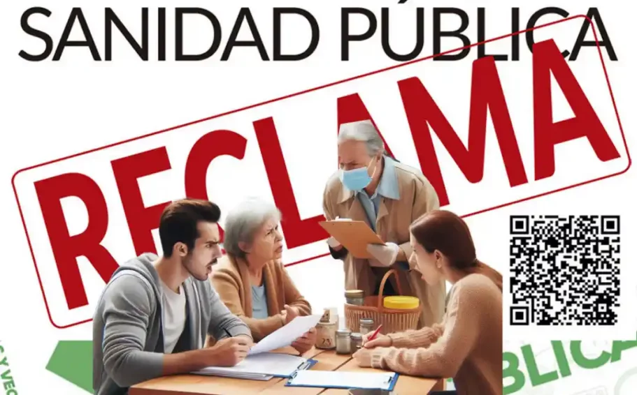 Cartel de la campaña Reclama a la sanidad de Madrid