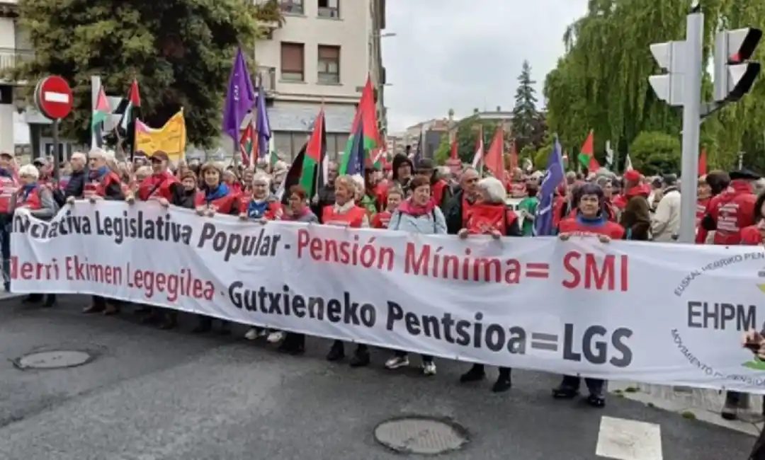 Manifestación por las pensiones en Bilbao
